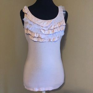 ❤️ Down East Basics Ruffle Tank Top ❤️